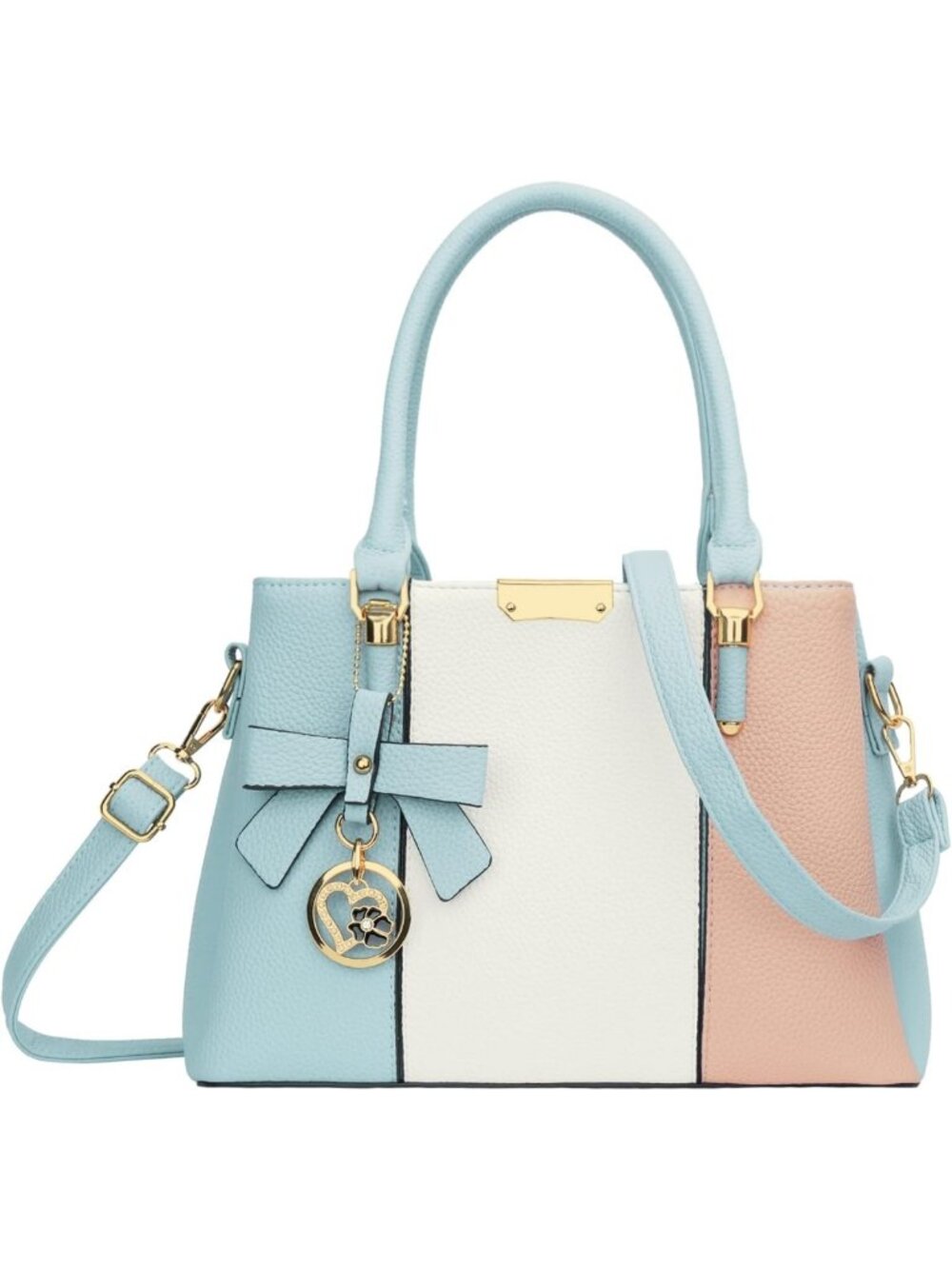 Stylish PU Leather Top Handle Satchel Bag for Women - Chic Handbag & Purse